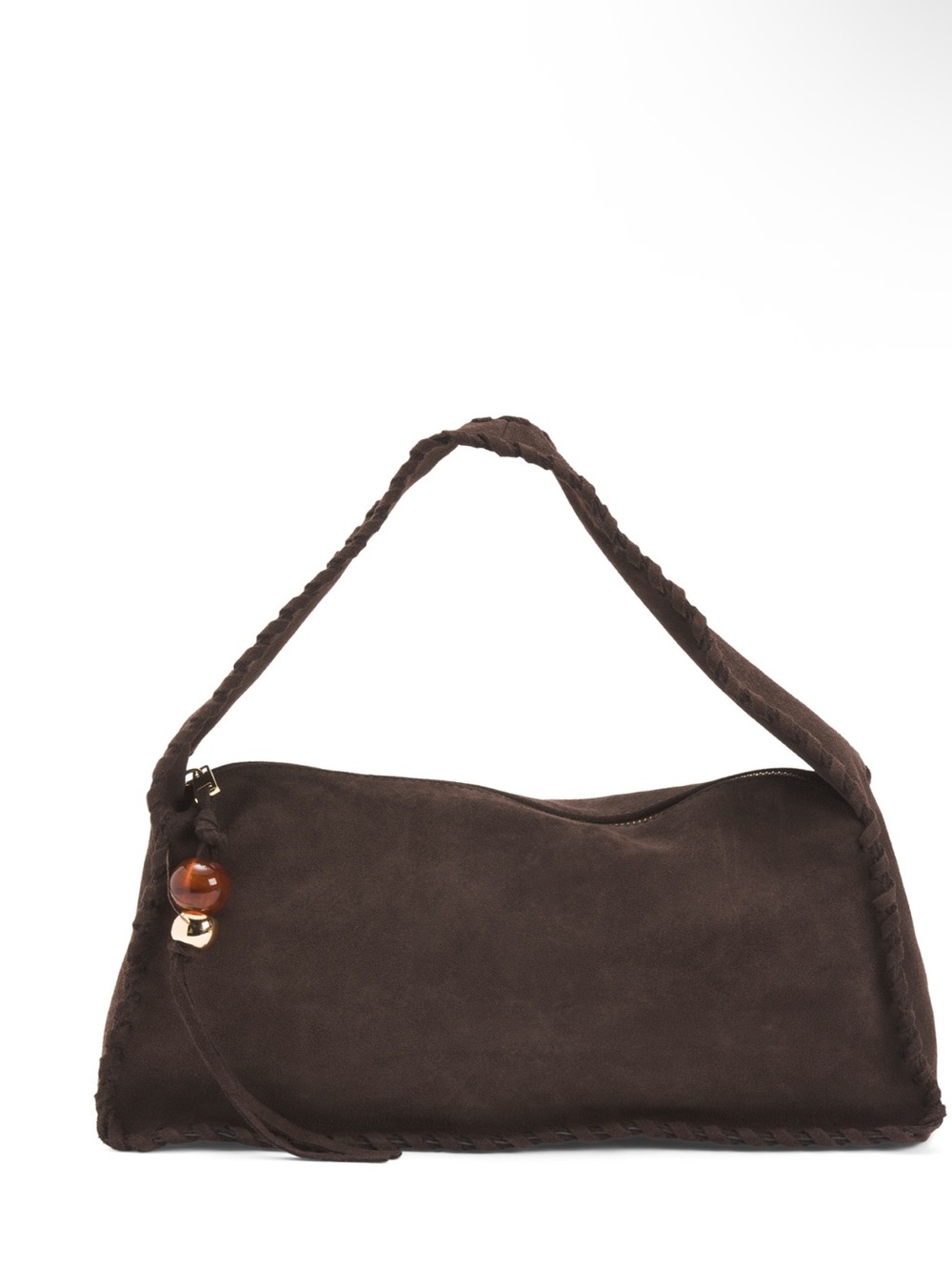 Cheval Womens Brown Suede Shoulder Bag